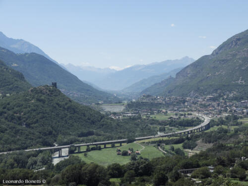 La valle d'Aosta in località Saint-Vincent