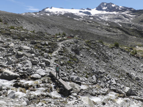 Paesaggio detritico ai piedi delle vedrette di Ries occidentali